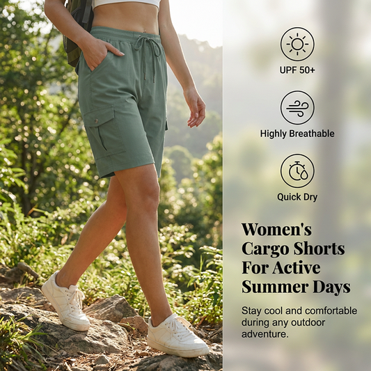 🔥Free Shipping & 50% OFF🔥Women's Quick-Dry Cargo Shorts with Pockets