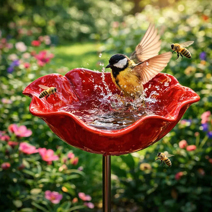 🎁Last Day Promotion 49% OFF🔥Handcrafted Metal Flower Stakes for the Garden 🐦