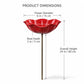 🎁Last Day Promotion 49% OFF🔥Handcrafted Metal Flower Stakes for the Garden 🐦