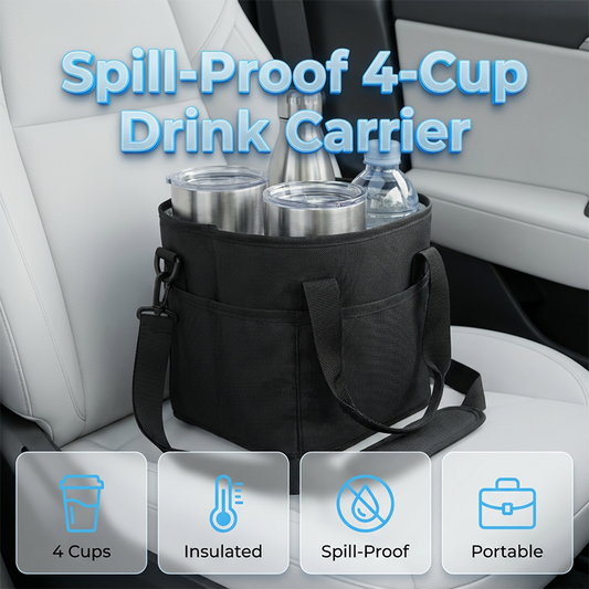 ⏰Last Day Sale 65% OFF🔥4-Cup Drink Carrier Tote with Shoulder Strap