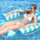 🔥Free Shipping & 50% OFF🔥Inflatable Stripe Pool Float Lounge Chair