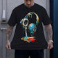 🔥Free Shipping & 50% OFF🔥Colorful Dripping Paint Headphone T-Shirt