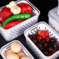 ⏰️Last Day For Free Shipping⌛️3PCS Fruit Storage Container Set for Fridge with Removable Colander