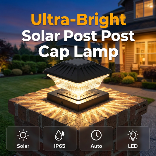 ⏰️Last Day For Free Shipping⌛️Solar-Powered LED Post Cap Lamp