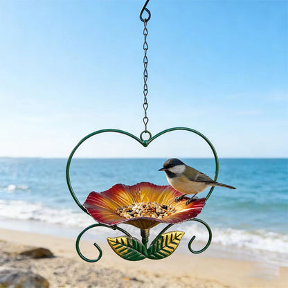 🔥Free Shipping & 50% OFF🔥Outdoor Hanging Heart-Shaped Bird Feeder
