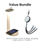 Basketball Hoop LED Desk Lamp with Wireless Charger