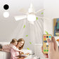 🔥Free Shipping & 50% OFF🔥2-in-1 Portable Ceiling Fan & Light With Remote Control