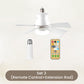 🔥Free Shipping & 50% OFF🔥2-in-1 Portable Ceiling Fan & Light With Remote Control