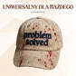 A universal everyday cap with a dark blood stain motif