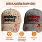 A universal everyday cap with a dark blood stain motif
