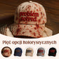 A universal everyday cap with a dark blood stain motif