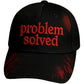 A universal everyday cap with a dark blood stain motif