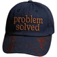 A universal everyday cap with a dark blood stain motif