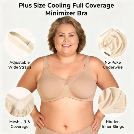 💥Last Day Special Sale 49% OFF👚Women's Elegant Sheer Full Coverage Plus Size Bra